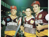 42 - Broncos celebrate their 1992 World Club Challenge win over Wigan
