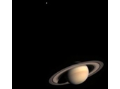 67 - Saturn and one of its moons