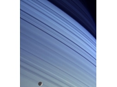69 - Mimas against the majestic backdrop of Saturn's moons