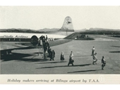 1950's Coolangatta airport -  TAA plane
