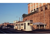 63 - Tram passing All Hallows on Ann St in the Valley