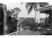 31 - Young girl on the verandah of The Priory Indooroopilly in 1904