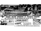 52 - An advertisement for land sales in Kenmore
