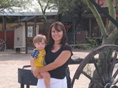 02 - Tiff holding Scotty at Cave Creek