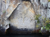 45 - Rock carving along Lake Taupo